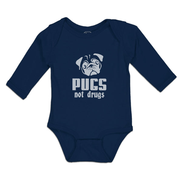 Pugs Not Drugs Pet Animal Dog Face and Head