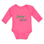 Long Sleeve Bodysuit Baby Sassy Lassie Typography Letter Boy & Girl Clothes