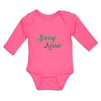 Long Sleeve Bodysuit Baby Sassy Lassie Typography Letter Boy & Girl Clothes