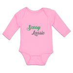 Long Sleeve Bodysuit Baby Sassy Lassie Typography Letter Boy & Girl Clothes