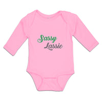 Long Sleeve Bodysuit Baby Sassy Lassie Typography Letter Boy & Girl Clothes