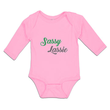 Long Sleeve Bodysuit Baby Sassy Lassie Typography Letter Boy & Girl Clothes