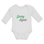 Long Sleeve Bodysuit Baby Sassy Lassie Typography Letter Boy & Girl Clothes