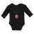 Long Sleeve Bodysuit Baby Small Fried Snack Food in An Bowl with Face Cotton