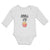 Long Sleeve Bodysuit Baby Small Fried Snack Food in An Bowl with Face Cotton
