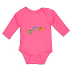 Long Sleeve Bodysuit Baby Sup Toy Dinosaur and Cat Face Boy & Girl Clothes