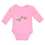 Long Sleeve Bodysuit Baby Sup Toy Dinosaur and Cat Face Boy & Girl Clothes
