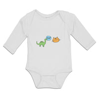 Long Sleeve Bodysuit Baby Sup Toy Dinosaur and Cat Face Boy & Girl Clothes