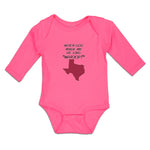 Long Sleeve Bodysuit Baby When God Made Me He Said, ''Whoop!'' Cotton