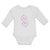 Long Sleeve Bodysuit Baby Pink Dollar Symbol of Money Boy & Girl Clothes Cotton