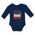 Long Sleeve Bodysuit Baby I'M Cute, Polish! Poland Flag Central Europe Cotton