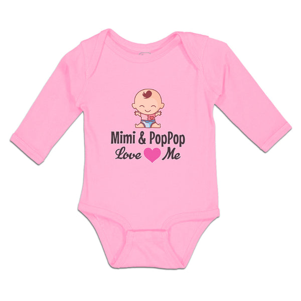Mimi & Poppop Love Me Baby Sitting with Eyes Closed and Pink Heart