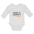 Long Sleeve Bodysuit Baby Naughty by Nature Baseball Sport Bat Cotton
