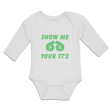 Long Sleeve Bodysuit Baby Show Me Your Tt's Boy & Girl Clothes Cotton