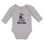 Stop Bullying Sign and Social Problems of Humanity with Handprint