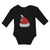 Long Sleeve Bodysuit Baby Christmas Santa Claus Red Hat Boy & Girl Clothes - Cute Rascals