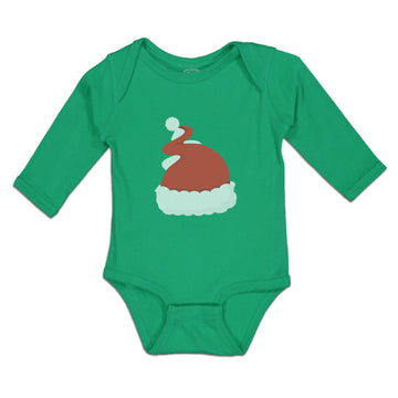 Long Sleeve Bodysuit Baby Christmas Santa Claus Red Hat Boy & Girl Clothes