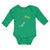 Long Sleeve Bodysuit Baby Triceratops Dinosaur's Lovely Hearts Cotton