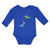 Long Sleeve Bodysuit Baby Triceratops Dinosaur's Lovely Hearts Cotton