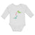 Long Sleeve Bodysuit Baby Triceratops Dinosaur's Lovely Hearts Cotton