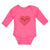 Long Sleeve Bodysuit Baby Love Heart with Face Boy & Girl Clothes Cotton