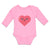 Long Sleeve Bodysuit Baby Love Heart with Face Boy & Girl Clothes Cotton
