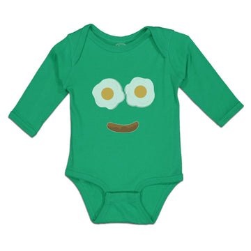 Long Sleeve Bodysuit Baby Eggs and Sausage Boy & Girl Clothes Cotton