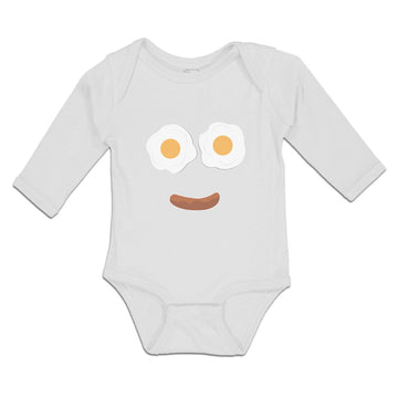 Long Sleeve Bodysuit Baby Eggs and Sausage Boy & Girl Clothes Cotton
