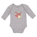 Long Sleeve Bodysuit Baby Orchestra Musical Instruments Drums Boy & Girl Clothes
