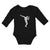 Long Sleeve Bodysuit Baby Silhouette Floss Dance Style Position Cotton