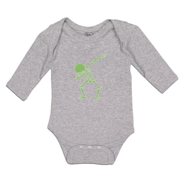 Long Sleeve Bodysuit Baby Human Anatomy Skeleton Floss Dancing Style Cotton