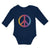 Long Sleeve Bodysuit Baby Peace of Symbol Boy & Girl Clothes Cotton