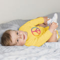 Long Sleeve Bodysuit Baby Peace of Symbol Boy & Girl Clothes Cotton