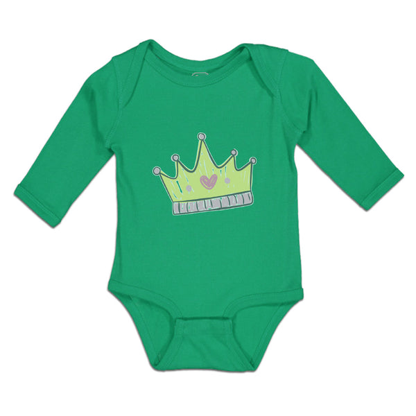 Long Sleeve Bodysuit Baby The King of Ruler Prince Crown Boy & Girl Clothes