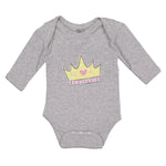 Long Sleeve Bodysuit Baby The King of Ruler Prince Crown Boy & Girl Clothes