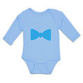 Long Sleeve Bodysuit Baby Elegant Cute Blue Bowtie Boy & Girl Clothes Cotton