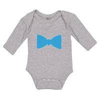 Long Sleeve Bodysuit Baby Elegant Cute Blue Bowtie Boy & Girl Clothes Cotton - Cute Rascals