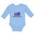 Long Sleeve Bodysuit Baby American National Flag of Australia Usa Cotton - Cute Rascals