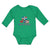 Long Sleeve Bodysuit Baby Dominirican Flag Puerto Rican Red Heart Cotton - Cute Rascals