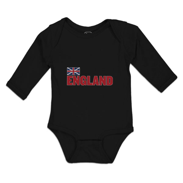 Long Sleeve Bodysuit Baby United Kingdom of Flag England Boy & Girl Clothes