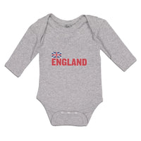 Long Sleeve Bodysuit Baby United Kingdom of Flag England Boy & Girl Clothes