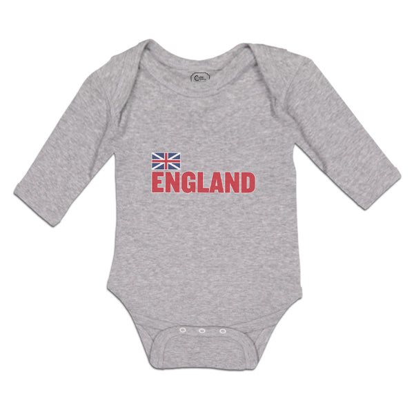 Long Sleeve Bodysuit Baby United Kingdom of Flag England Boy & Girl Clothes