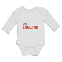 Long Sleeve Bodysuit Baby United Kingdom of Flag England Boy & Girl Clothes