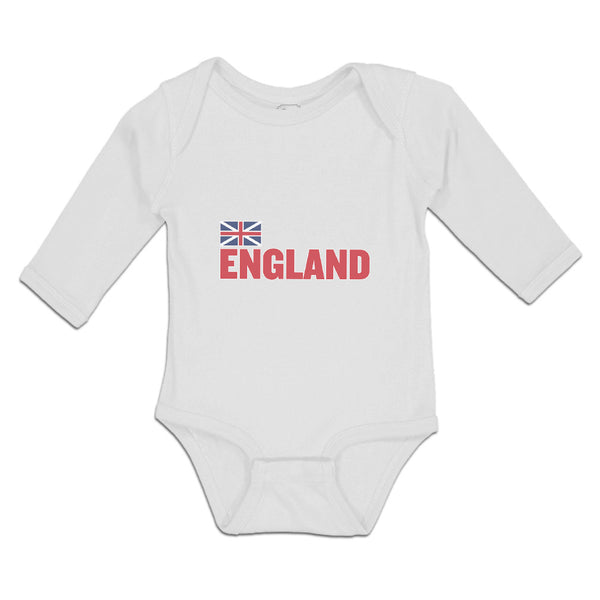 Long Sleeve Bodysuit Baby United Kingdom of Flag England Boy & Girl Clothes