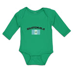 Long Sleeve Bodysuit Baby Flag of Guatemala Boy & Girl Clothes Cotton - Cute Rascals