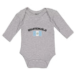 Long Sleeve Bodysuit Baby Flag of Guatemala Boy & Girl Clothes Cotton - Cute Rascals