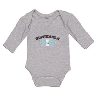 Long Sleeve Bodysuit Baby Flag of Guatemala Boy & Girl Clothes Cotton - Cute Rascals