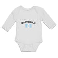 Long Sleeve Bodysuit Baby Flag of Guatemala Boy & Girl Clothes Cotton