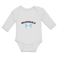 Long Sleeve Bodysuit Baby Flag of Guatemala Boy & Girl Clothes Cotton - Cute Rascals