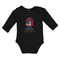 Long Sleeve Bodysuit Baby Half Mexican Half American 100% Awesome Cotton